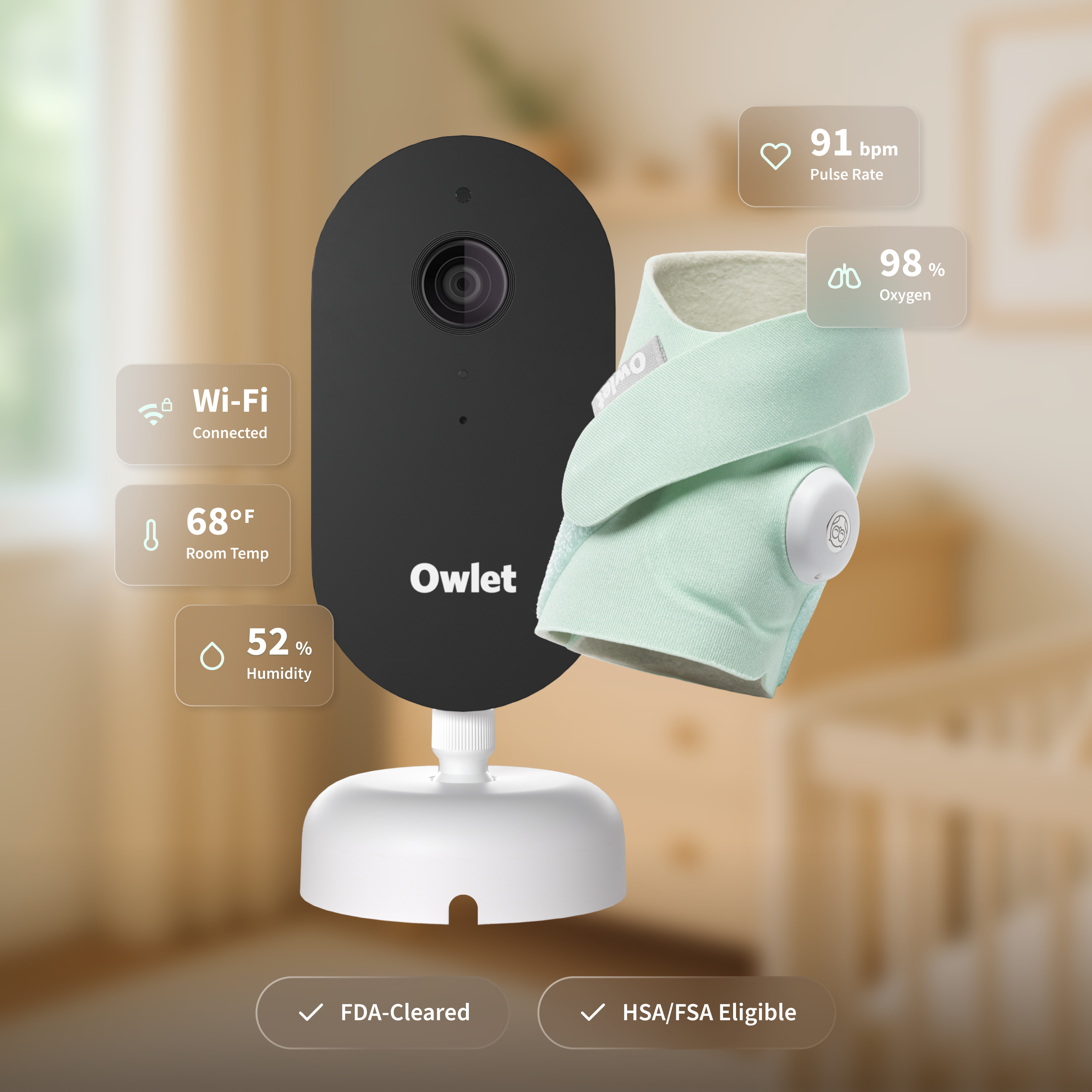 Owlet Dream Duo (Gen 3) official U.S. product composite rendering.